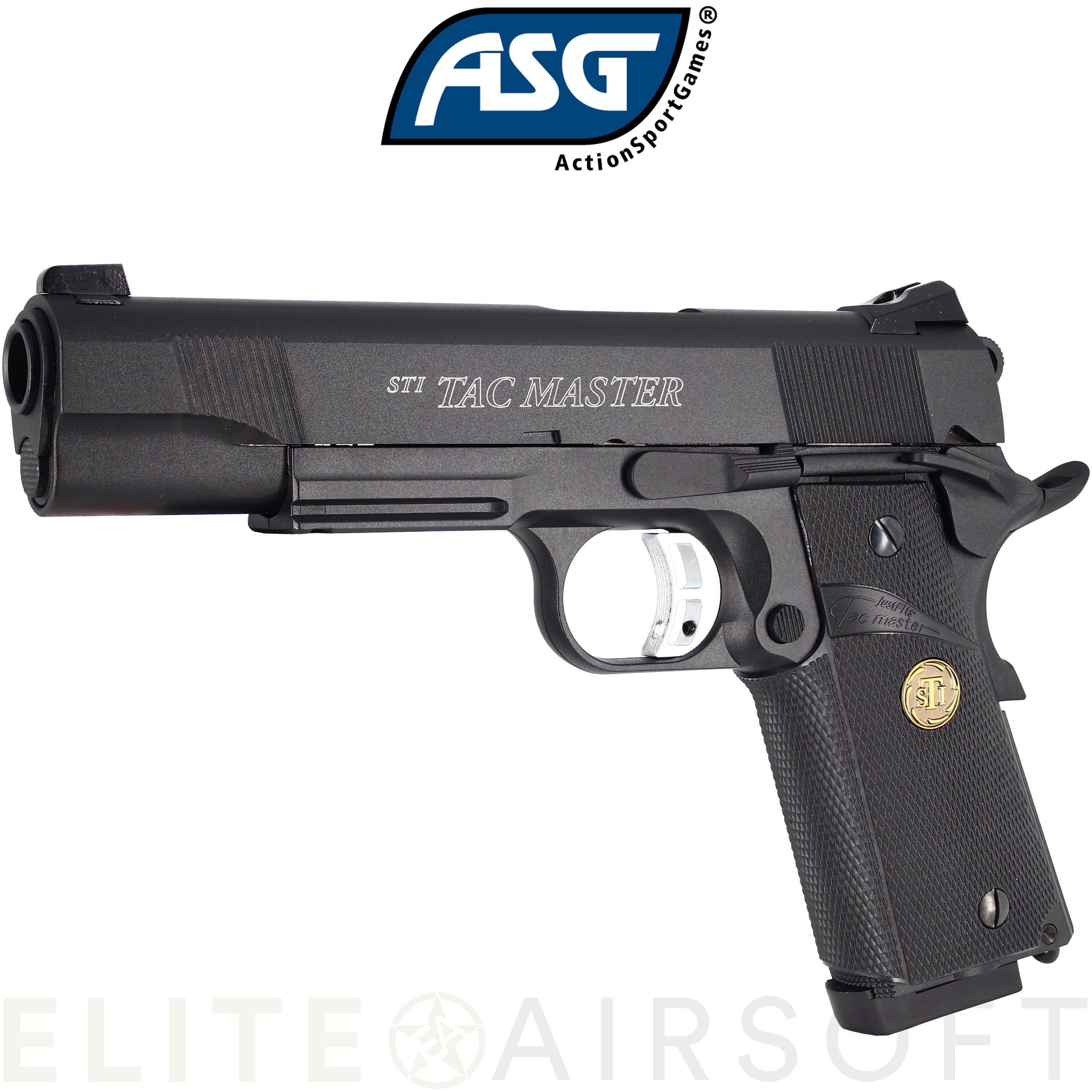 ASG - Pistolet STI Tac Master - GBB - Gaz - Noir (0.9 Joules) - Elite  Airsoft
