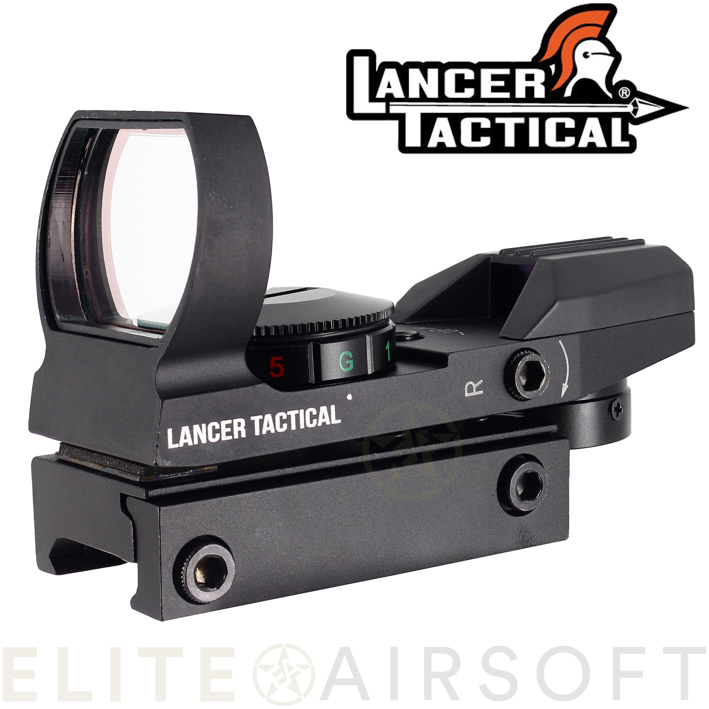 Lancer tactical - Viseur point rouge/vert Multi-réticules - Noir - Elite  Airsoft