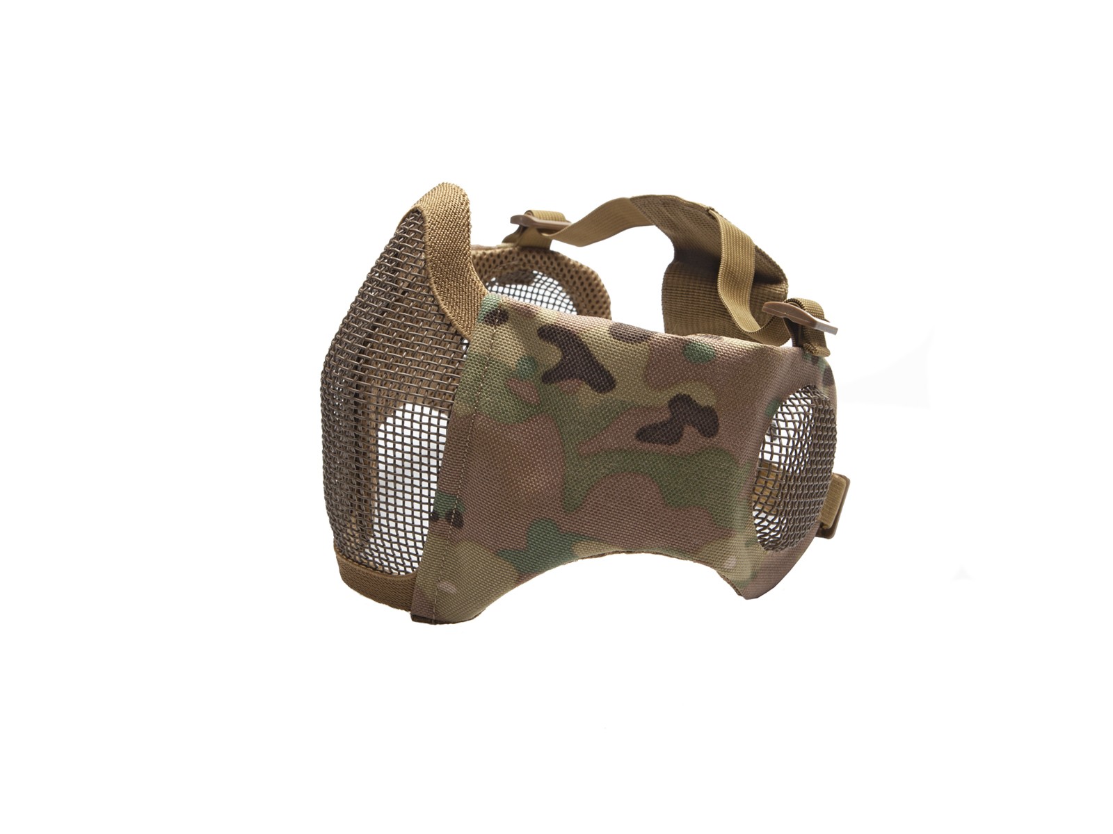 ASG - Masque de protection de visage et oreilles - Grillage et tissu -  Multicam - Elite Airsoft